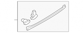 Mitsubishi Outlander 14-21 rear right door seal lower