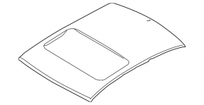 Metal roof Hyundai Sonata 11-14 under the hatch