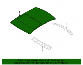 Metal roof Hyundai Sonata 11-14 under the hatch, sawed off
