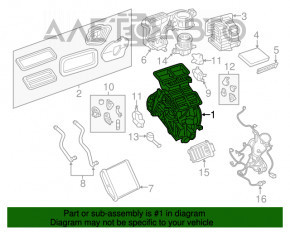 Heater Assembly Jeep Renegade 15-17 Manual