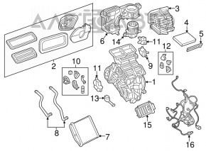 Heater Assembly Jeep Renegade 15-17 Manual