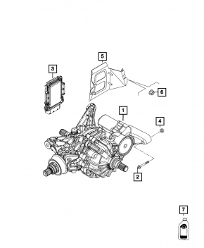 Rear differential gearbox Jeep Renegade 15-