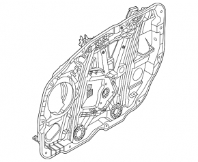 Front left window lift mechanism for Kia Sorento 21-24 HEV, PHEV
