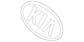 Emblem badge KIA front bumper Kia Niro 17-21