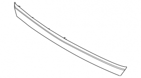 Lower trunk lid trim for Kia EV6 2020-2024 GT, GT-Line