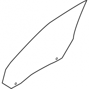 Front right door glass Ford Flex 09-19