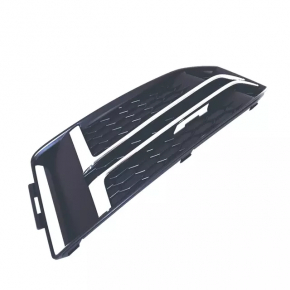 Front bumper grille right Audi A4 B9 17-19 s-line, without radar, light chrome