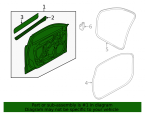 Bare front right door Audi A3 22-26