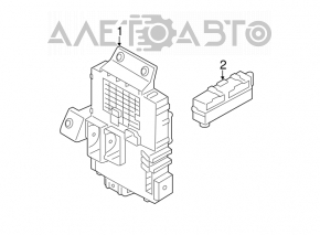 Fuse box under the dashboard Kia Forte 4d 14-16 prerest