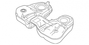 Fuel tank Ford Flex 13-12