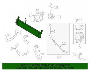Lexus ES300h 13-18 inverter cooling radiator