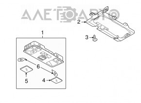 Front Ceiling Light Mazda CX-7 06-09