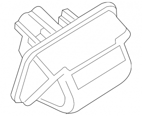 Trunk door number plate light left Mazda CX-5 19-25