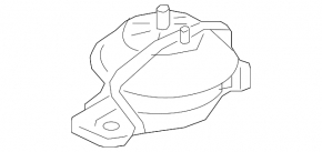 Right engine mount for Land Rover Range Rover Velar 18-20 3.0