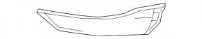 Rear bumper lip left Honda CRV 15-16