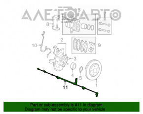 ABS sensor front left Jeep Compass 11-16