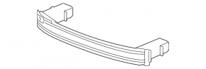 Chevrolet Cruze 11-16 front bumper reinforcement, steel, without towing