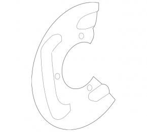 Brake Disc Cover Front Left Mercedes W164 ML W251 R