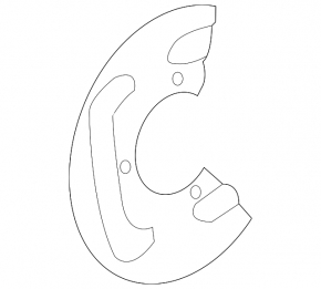 Brake Disc Cover Front Left Mercedes W164 ML W251 R