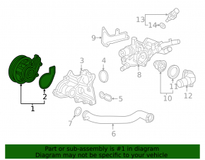 Water pump Honda CRV 17-22 1.5T