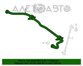 Front stabilizer Mercedes CLA 14-19 26mm