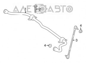 Front stabilizer Mercedes CLA 14-19 26mm