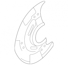 Brake Disc Cover Front Left Subaru Outback 10-14 2.5
