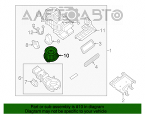 Heater fan motor Infiniti JX35 QX60 13-