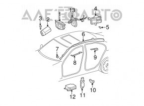 Airbag sensor front left Mercedes W211 E350