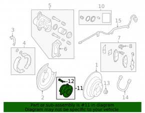 Subaru B9 Tribeca rear right hub