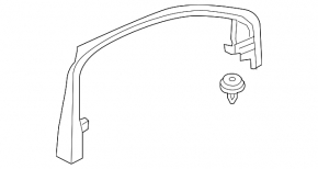 Door frame inner front right Volvo XC60 18-23