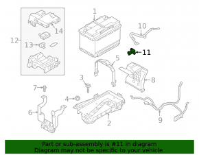 Negative battery terminal Volvo XC40 19-22 with sensor