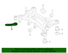 Rear subframe burdock front right BMW 3 F30 12-18