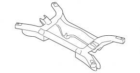 Rear subframe Mitsubishi Outlander 16-16 rest FWD rusty