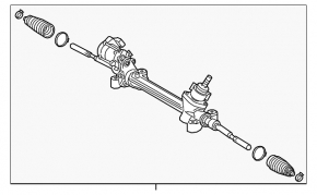 Steering rack Toyota Camry v70 18-24 electric under R17 L, LE