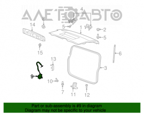 Dodge Durango 11-13 Tailgate Lock