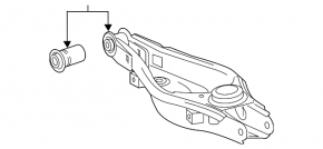 Lower arm under spring rear right Toyota Rav4 13-18 AWD