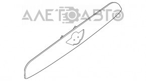Trunk door trim with handle Mini Cooper F56 3d 14-21 prerest chrome, without camera