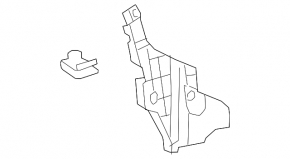Rear Bumper Mount Lower Right Lexus RX350 RX450h 16-22