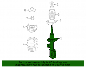 Front left shock absorber Kia EV6 22-24 RWD