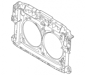 TV panel radiator Nissan Murano z51 09-14