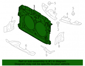 TV panel radiator Nissan Murano z51 09-14