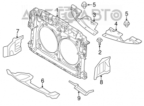 TV panel radiator Nissan Murano z51 09-14