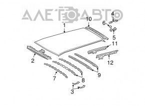 Metal roof for Lexus RX300 RX330 RX350 RX400h 04-09