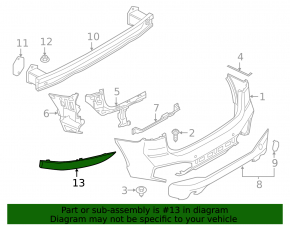 Rear left reflector BMW X1 F48 16-22