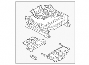 Subaru Forester 25-26 passenger seat longitudinal adjustment motor