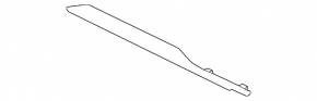 Right front panel molding for Subaru Forester 25-26 in light gray wood