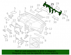 Under-torpedo pipe reinforcement Subaru Impreza 17-23 GK