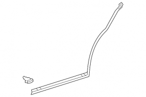 Rear right door seal for Lexus LS 18-23