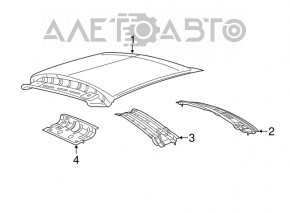 Metal roof Fiat 500 12-15 under the hatch, sawed off, butts